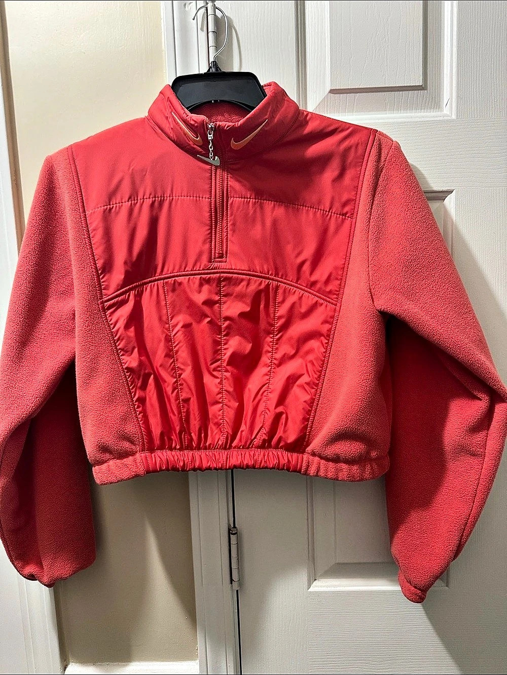 Women’s Nike  Sportswear Phoenix Fleece Oversized Half-Zip Crop Sweatshirt Half-